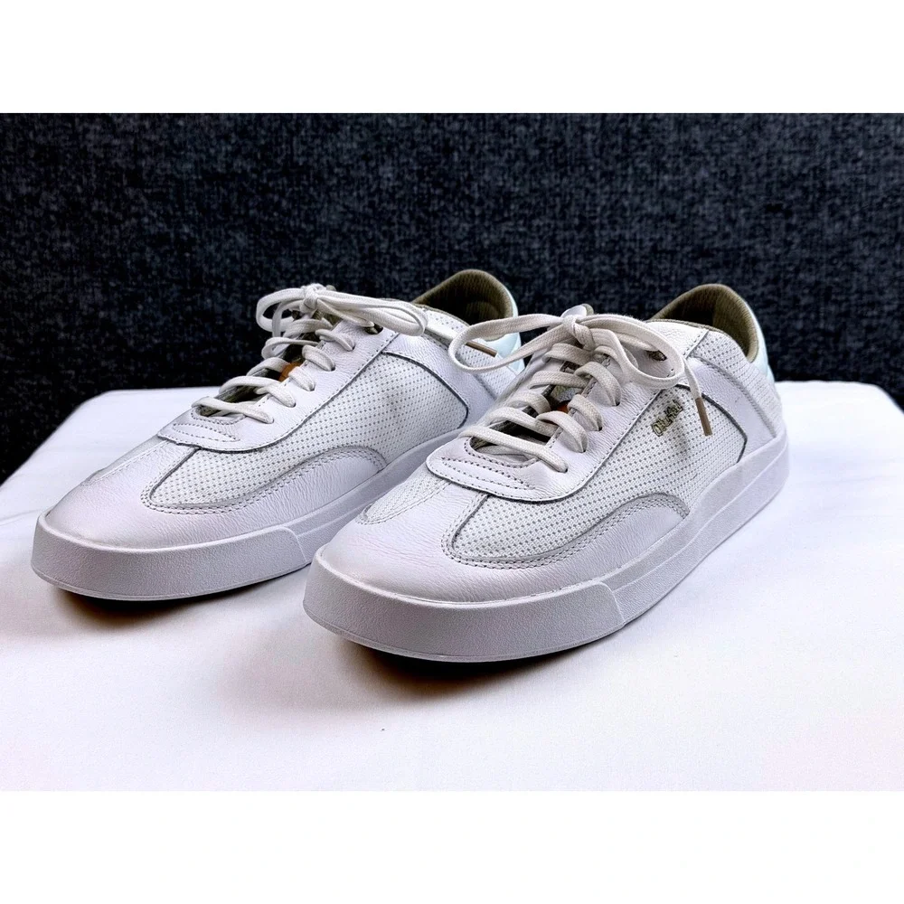 Brand New OluKai Kilea Womens 9.5 Sneakers White Sea Foam Leather Mesh 204944R4R